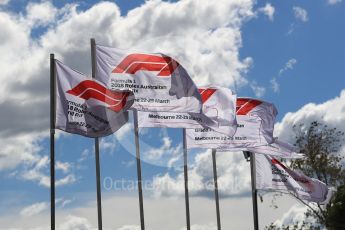 World © Octane Photographic Ltd. Formula 1 - Australian GP - Melbourne Walk 3. F1 Flag. Albert Park, Melbourne, Australia. Sunday 25th March 2018.