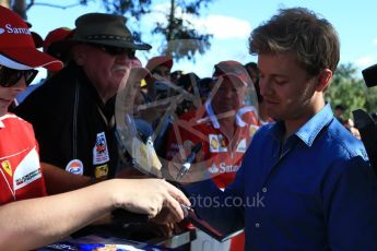 World © Octane Photographic Ltd. Formula 1 – Australian GP - Melbourne Walk. Nico Rosberg. Albert Park, Melbourne, Australia. Sunday 25th March 2018.