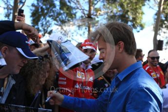 World © Octane Photographic Ltd. Formula 1 – Australian GP - Melbourne Walk. Nico Rosberg. Albert Park, Melbourne, Australia. Sunday 25th March 2018.