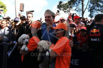 World © Octane Photographic Ltd. Formula 1 – Australian GP - Melbourne Walk. Nico Rosberg. Albert Park, Melbourne, Australia. Sunday 25th March 2018.