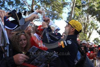 World © Octane Photographic Ltd. Formula 1 – Australian GP - Melbourne Walk. Aston Martin Red Bull Racing TAG Heuer RB14 – Daniel Ricciardo. Albert Park, Melbourne, Australia. Sunday 25th March 2018.