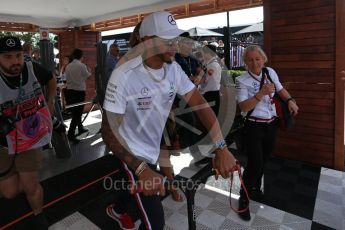 World © Octane Photographic Ltd. Formula 1 – Australian GP - Melbourne Walk. Mercedes AMG Petronas Motorsport AMG F1 W09 EQ Power+ - Lewis Hamilton. Albert Park, Melbourne, Australia. Sunday 25th March 2018.