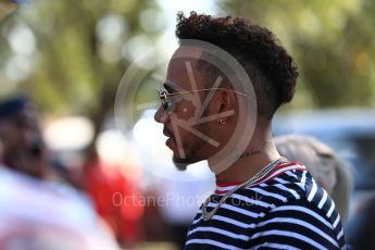 World © Octane Photographic Ltd. Formula 1 – Australian GP - Thursday Melbourne Walk. Mercedes AMG Petronas Motorsport AMG F1 W09 EQ Power+ - Lewis Hamilton. Albert Park, Melbourne, Australia. Thursday 22nd March 2018.