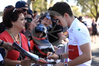 World © Octane Photographic Ltd. Formula 1 – Australian GP - Thursday Melbourne Walk. Alfa Romeo Sauber F1 Team C37 – Charles Leclerc. Albert Park, Melbourne, Australia. Thursday 22nd March 2018.