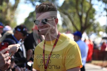 World © Octane Photographic Ltd. Formula 1 – Australian GP - Thursday Melbourne Walk. Renault Sport F1 Team RS18 – Nico Hulkenberg. Albert Park, Melbourne, Australia. Thursday 22nd March 2018.