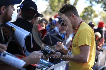 World © Octane Photographic Ltd. Formula 1 – Australian GP - Thursday Melbourne Walk. Renault Sport F1 Team RS18 – Nico Hulkenberg. Albert Park, Melbourne, Australia. Thursday 22nd March 2018.