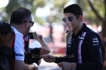 World © Octane Photographic Ltd. Formula 1 – Australian GP - Thursday Melbourne Walk. Sahara Force India VJM11 - Esteban Ocon. Albert Park, Melbourne, Australia. Thursday 22nd March 2018.