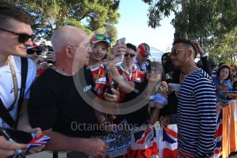 World © Octane Photographic Ltd. Formula 1 – Australian GP - Thursday Melbourne Walk. Mercedes AMG Petronas Motorsport AMG F1 W09 EQ Power+ - Lewis Hamilton. Albert Park, Melbourne, Australia. Thursday 22nd March 2018.