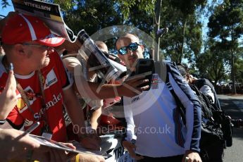 World © Octane Photographic Ltd. Formula 1 – Australian GP - Thursday Melbourne Walk. Williams Martini Racing FW41 – Robert Kubica. Albert Park, Melbourne, Australia. Thursday 22nd March 2018.
