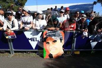 World © Octane Photographic Ltd. Formula 1 – Australian GP - Thursday Melbourne Walk. Sahara Force India VJM11 - Sergio Perez. Albert Park, Melbourne, Australia. Thursday 22nd March 2018.