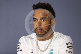 World © Octane Photographic Ltd. Formula 1 – Australian GP – Drivers’ Press Conference. Mercedes AMG Petronas Motorsport AMG F1 W09 EQ Power+ - Lewis Hamilton. Albert Park, Melbourne, Australia. Thursday 22nd March 2018.