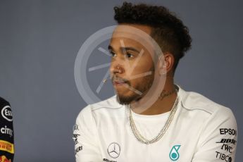 World © Octane Photographic Ltd. Formula 1 – Australian GP – Drivers’ Press Conference. Mercedes AMG Petronas Motorsport AMG F1 W09 EQ Power+ - Lewis Hamilton. Albert Park, Melbourne, Australia. Thursday 22nd March 2018.