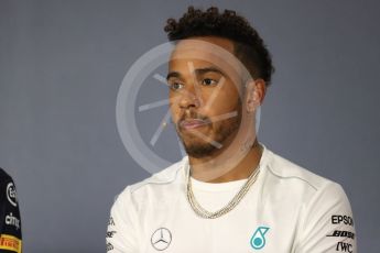 World © Octane Photographic Ltd. Formula 1 – Australian GP – Drivers’ Press Conference. Mercedes AMG Petronas Motorsport AMG F1 W09 EQ Power+ - Lewis Hamilton. Albert Park, Melbourne, Australia. Thursday 22nd March 2018.