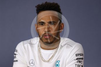 World © Octane Photographic Ltd. Formula 1 – Australian GP – Drivers’ Press Conference. Mercedes AMG Petronas Motorsport AMG F1 W09 EQ Power+ - Lewis Hamilton. Albert Park, Melbourne, Australia. Thursday 22nd March 2018.