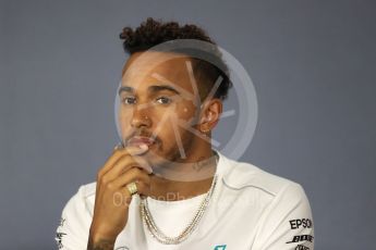 World © Octane Photographic Ltd. Formula 1 – Australian GP – Drivers’ Press Conference. Mercedes AMG Petronas Motorsport AMG F1 W09 EQ Power+ - Lewis Hamilton. Albert Park, Melbourne, Australia. Thursday 22nd March 2018.