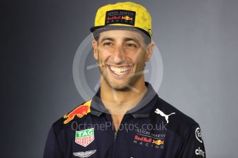 World © Octane Photographic Ltd. Formula 1 – Australian GP - Drivers’ Press Conference. Aston Martin Red Bull Racing TAG Heuer RB14 – Daniel Ricciardo. Albert Park, Melbourne, Australia. Thursday 22nd March 2018.