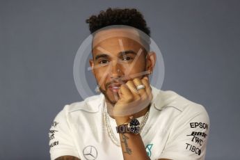 World © Octane Photographic Ltd. Formula 1 – Australian GP – Drivers’ Press Conference. Mercedes AMG Petronas Motorsport AMG F1 W09 EQ Power+ - Lewis Hamilton. Albert Park, Melbourne, Australia. Thursday 22nd March 2018.