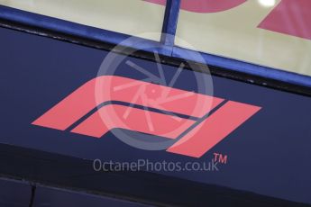 World © Octane Photographic Ltd. Formula 1 – Australian GP - Wednesday Setup. Formula 1 logo. Albert Park, Melbourne, Australia. Wednesday 21st March 2018.