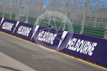 World © Octane Photographic Ltd. Formula 1 – Australian GP - Wednesday Setup. Melbourne signage. Albert Park, Melbourne, Australia. Wednesday 21st March 2018.