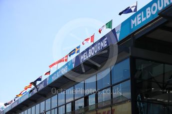 World © Octane Photographic Ltd. Formula 1 – Australian GP - Wednesday Setup. Melbourne signage. Albert Park, Melbourne, Australia. Wednesday 21st March 2018.