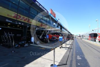 World © Octane Photographic Ltd. Formula 1 – Australian GP - Wednesday Setup. Pit Lane setup. Albert Park, Melbourne, Australia. Wednesday 21st March 2018.