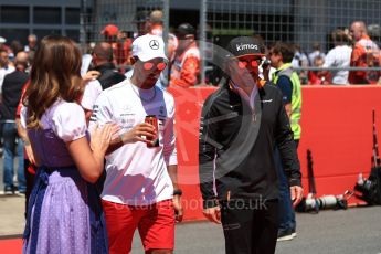 World © Octane Photographic Ltd. Formula 1 – Austrian GP - Drivers Parade. Mercedes AMG Petronas Motorsport AMG F1 W09 EQ Power+ - Lewis Hamilton and McLaren MCL33 – Fernando Alonso. . Red Bull Ring, Spielberg, Austria. Sunday 1st July 2018.