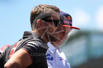 World © Octane Photographic Ltd. Formula 1 – Austrian GP - Drivers Parade. Haas F1 Team VF-18 – Romain Grosjean. Red Bull Ring, Spielberg, Austria. Sunday 1st July 2018.