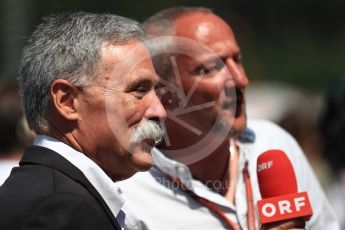World © Octane Photographic Ltd. Formula 1 - Austrian GP - Grid. Chase Carey - Chief Executive Officer of the Formula One Group. Red Bull Ring, Spielberg, Austria. Sunday 1st July 2018.