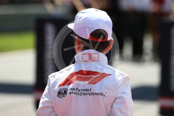 World © Octane Photographic Ltd. Formula 1 – Austrian GP - Grid. Grid kids. Red Bull Ring, Spielberg, Austria. Sunday 1st July 2018.