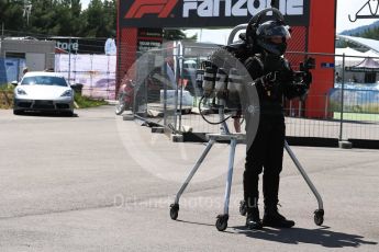 World © Octane Photographic Ltd. Formula 1 – Austrian GP - Grid. Jet Powered body suit. Red Bull Ring, Spielberg, Austria. Sunday 1st July 2018.