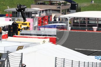 World © Octane Photographic Ltd. Formula 1 – Austrian GP - Grid. Jet Powered body suit. Red Bull Ring, Spielberg, Austria. Sunday 1st July 2018.