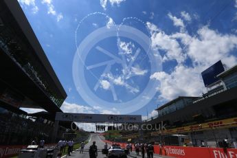 World © Octane Photographic Ltd. Formula 1 – Austrian GP - Grid. View to Turn 1. Red Bull Ring, Spielberg, Austria. Sunday 1st July 2018.