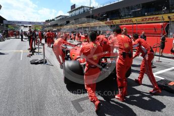 World © Octane Photographic Ltd. Formula 1 – Austrian GP - Grid. Scuderia Ferrari SF71-H – Kimi Raikkonen. Red Bull Ring, Spielberg, Austria. Sunday 1st July 2018.