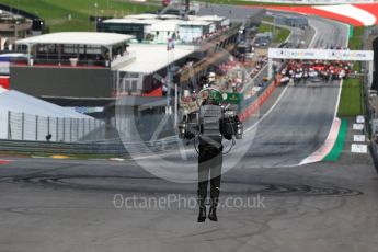 World © Octane Photographic Ltd. Formula 1 – Austrian GP - Grid. Jet Powered body suit. Red Bull Ring, Spielberg, Austria. Sunday 1st July 2018.