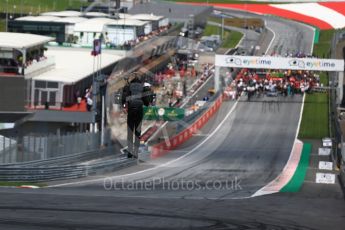 World © Octane Photographic Ltd. Formula 1 – Austrian GP - Grid. Jet Powered body suit. Red Bull Ring, Spielberg, Austria. Sunday 1st July 2018.