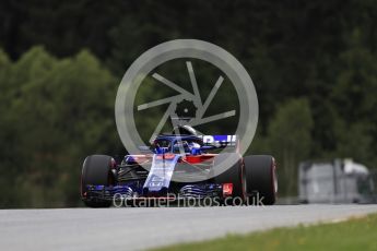 World © Octane Photographic Ltd. Formula 1 – Austrian GP - Practice 1. Scuderia Toro Rosso STR13 – Brendon Hartley. Red Bull Ring, Spielberg, Austria. Friday 29th June 2018.