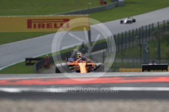 World © Octane Photographic Ltd. Formula 1 – Austrian GP - Practice 1. McLaren MCL33 – Stoffel Vandoorne. Red Bull Ring, Spielberg, Austria. Friday 29th June 2018.