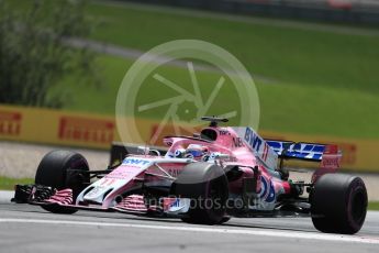 World © Octane Photographic Ltd. Formula 1 – Austrian GP - Practice 1. Sahara Force India VJM11 - Sergio Perez. Red Bull Ring, Spielberg, Austria. Friday 29th June 2018.