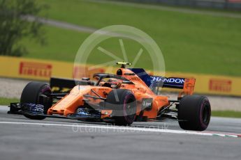 World © Octane Photographic Ltd. Formula 1 – Austrian GP - Practice 1. McLaren MCL33 – Stoffel Vandoorne. Red Bull Ring, Spielberg, Austria. Friday 29th June 2018.