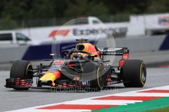 World © Octane Photographic Ltd. Formula 1 – Austrian GP - Practice 1. Aston Martin Red Bull Racing TAG Heuer RB14 – Daniel Ricciardo. Red Bull Ring, Spielberg, Austria. Friday 29th June 2018.