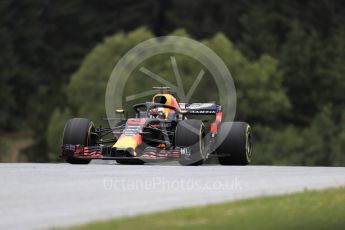 World © Octane Photographic Ltd. Formula 1 – Austrian GP - Practice 1. Aston Martin Red Bull Racing TAG Heuer RB14 – Daniel Ricciardo. Red Bull Ring, Spielberg, Austria. Friday 29th June 2018.