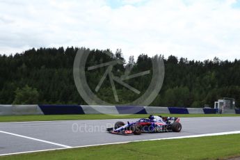 World © Octane Photographic Ltd. Formula 1 – Austrian GP - Practice 1. Scuderia Toro Rosso STR13 – Brendon Hartley. Red Bull Ring, Spielberg, Austria. Friday 29th June 2018.