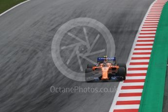 World © Octane Photographic Ltd. Formula 1 – Austrian GP - Practice 2. McLaren MCL33 – Stoffel Vandoorne. Red Bull Ring, Spielberg, Austria. Friday 29th June 2018.