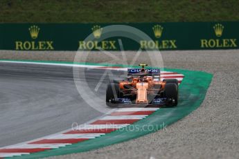 World © Octane Photographic Ltd. Formula 1 – Austrian GP - Practice 2. McLaren MCL33 – Stoffel Vandoorne. Red Bull Ring, Spielberg, Austria. Friday 29th June 2018.