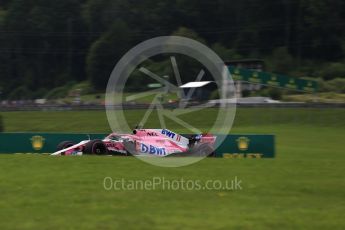 World © Octane Photographic Ltd. Formula 1 – Austrian GP - Practice 2. Sahara Force India VJM11 - Sergio Perez. Red Bull Ring, Spielberg, Austria. Friday 29th June 2018.