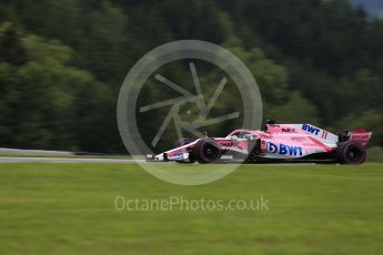 World © Octane Photographic Ltd. Formula 1 – Austrian GP - Practice 2. Sahara Force India VJM11 - Sergio Perez. Red Bull Ring, Spielberg, Austria. Friday 29th June 2018.