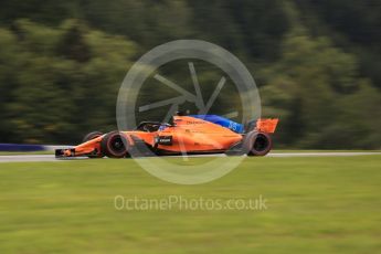 World © Octane Photographic Ltd. Formula 1 – Austrian GP - Practice 2. McLaren MCL33 – Fernando Alonso. Red Bull Ring, Spielberg, Austria. Friday 29th June 2018.