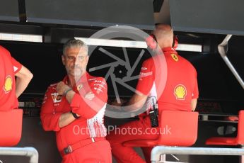 World © Octane Photographic Ltd. Formula 1 - Austrian GP - Practice. Maurizio Arrivabene – Managing Director and Team Principal of Scuderia Ferrari. Red Bull Ring, Spielberg, Austria. Saturday 30th June 2018.