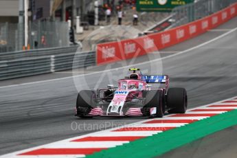World © Octane Photographic Ltd. Formula 1 – Austrian GP - Qualifying. Sahara Force India VJM11 - Esteban Ocon. Red Bull Ring, Spielberg, Austria. Saturday 30th June 2018.