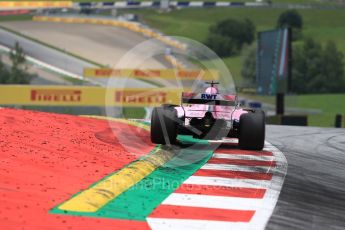 World © Octane Photographic Ltd. Formula 1 – Austrian GP - Qualifying. Sahara Force India VJM11 - Sergio Perez. Red Bull Ring, Spielberg, Austria. Saturday 30th June 2018.